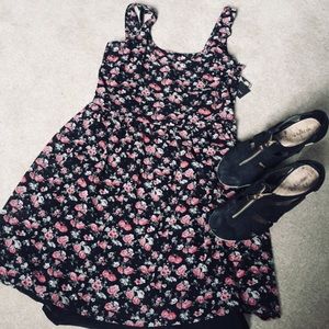 Floral rose dress